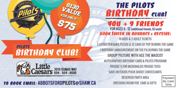 The Pilots Birthday Club Package is now available!